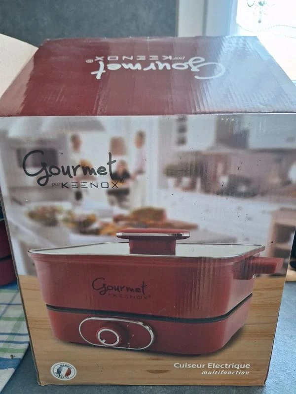 Cuiseur électrique multifonction – Gourmet par KEENOX – Rouge – Neuf – photo 6